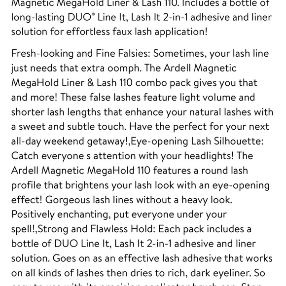 🧲 2 boxes of Ardell Magnetic Megahold Liner and Lashes 110 - Picture 5 of 6